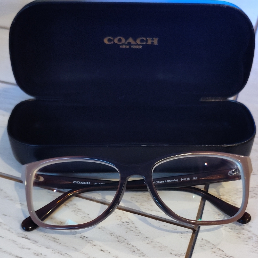 Coach Brown/Taupe Eyeglasses with Case